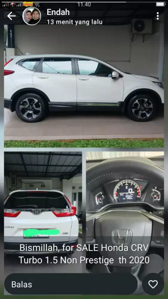 Honda CRV 1.5. 2020