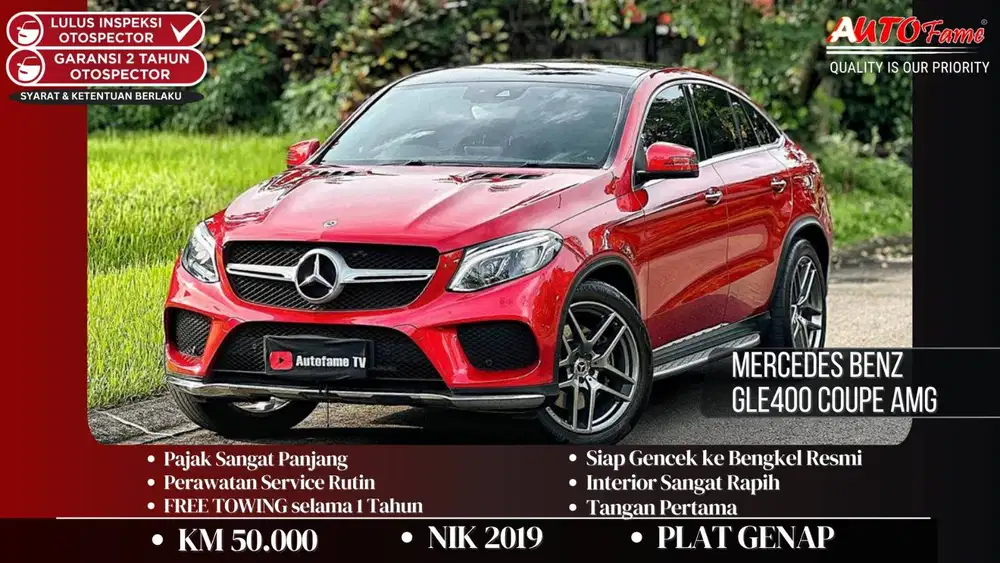 Mercedes Benz GLE400 Coupe AMG NIK 2019
