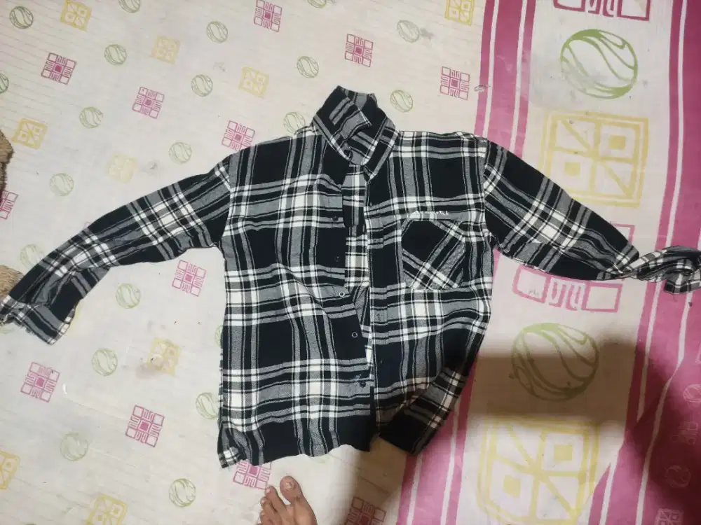 Jual kemeja flannel size M