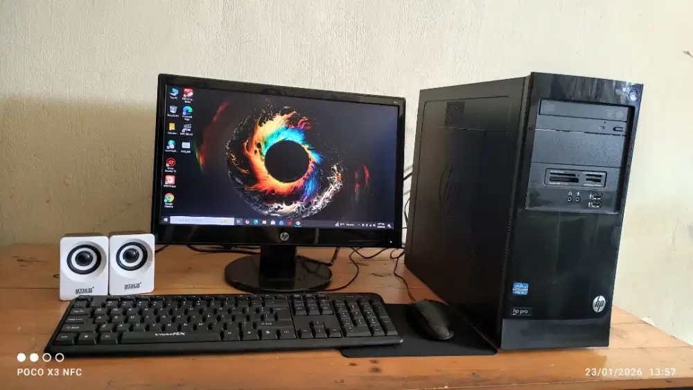 PC FULLSET CORE I5, RAM 8GB, HDD 1000GB, LAYAR 19INC NORMAL SIAP ANTAR