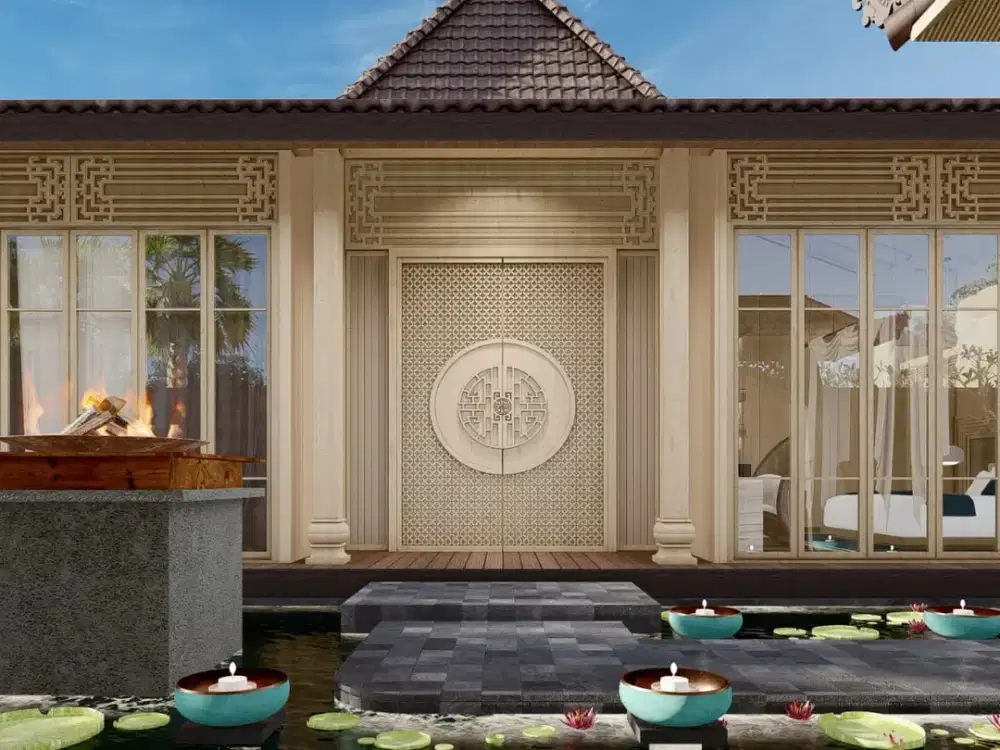 Freehold - Rare Riverside Heritage villa in Gated Berawa Enclave, Canggu, Bali