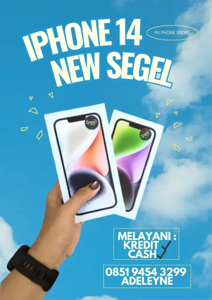 PROMO IPHONE 14 128 NEW SEGEL IBOX