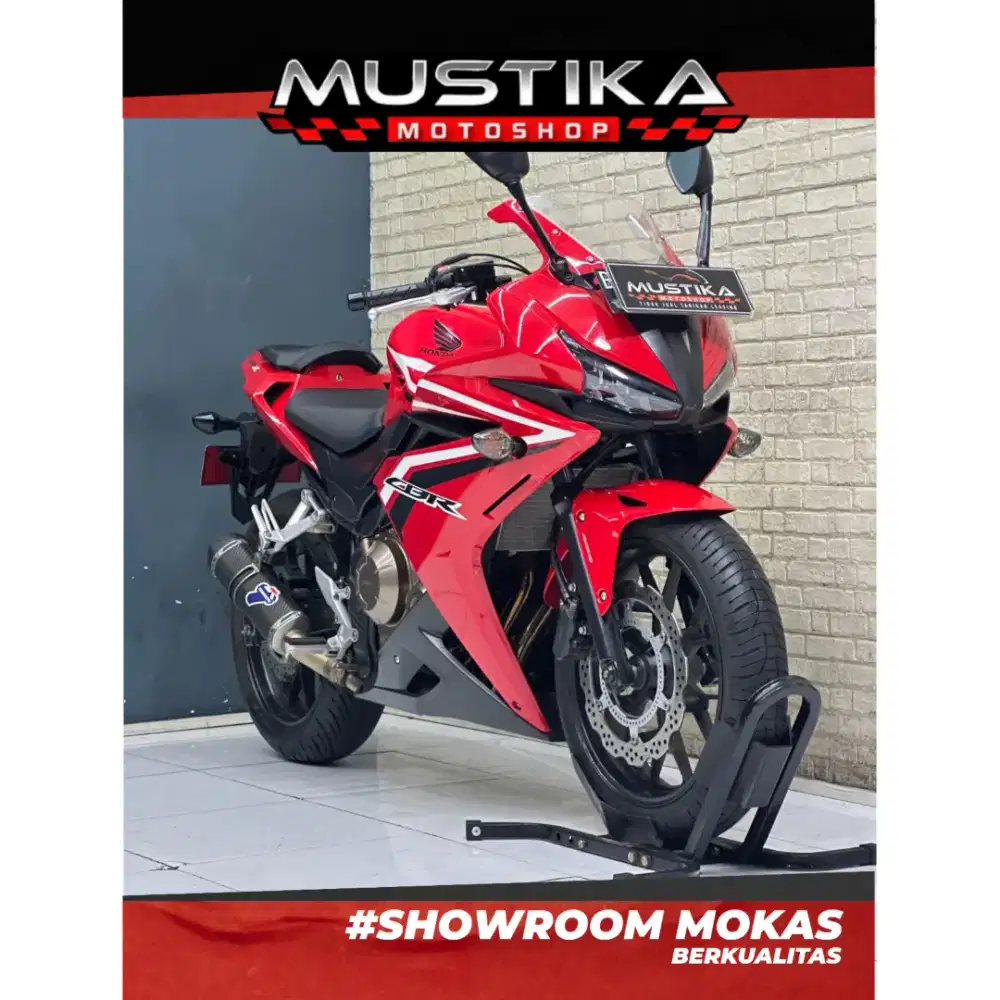 Odo 3rb Istimewa!!Honda CBR 500cc 2016 Plat B Ful Paper Mulus-Mustika