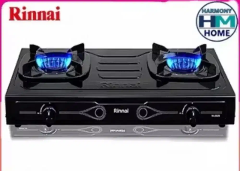 KOMPOR RINNAI 2 TUNGKU DAN SELANG REGULATOR