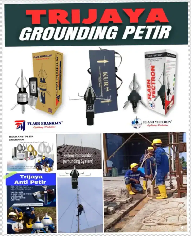 Teknisi jasa pasang penangkal petir Pasar Baru Menteng Kemayoran
