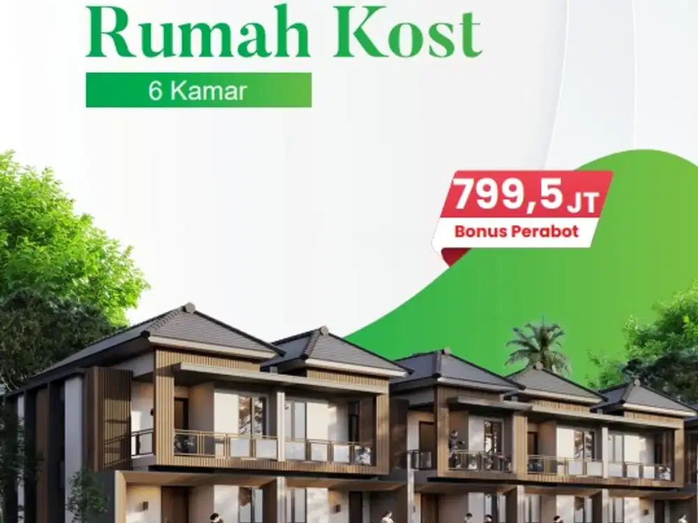 RUMAH KOST 6 KAMAR – INVESTASI CERDAS JANGKA PANJANG