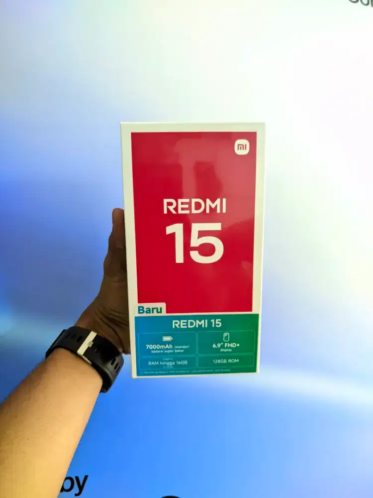 Redmi 15 8/128 warna gray freshh