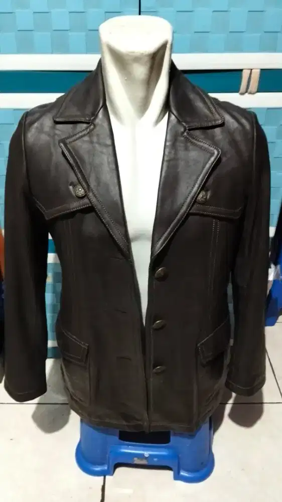 Jas blazer kulit asli
