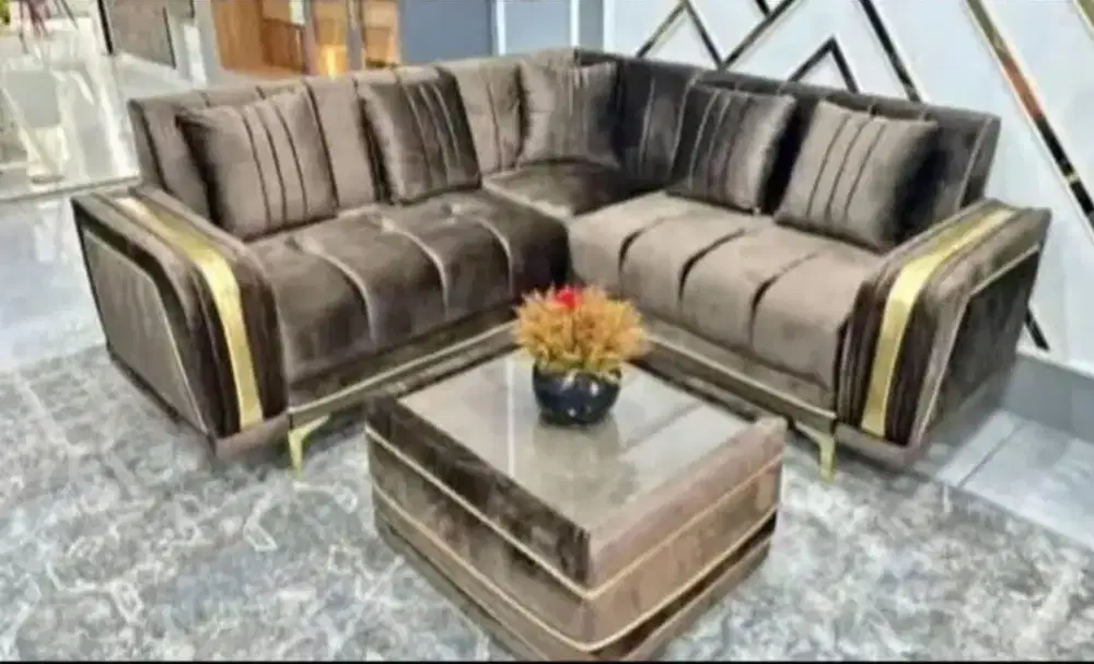 Persiapan Idul Fitri Sofa Nirwana 2 2 Sudut + Meja tamu