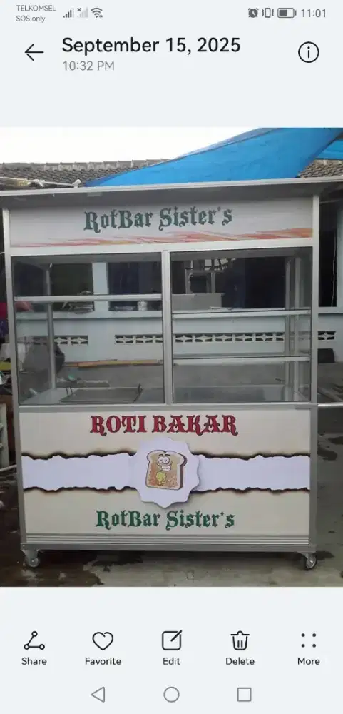 Gerobak roti bakar