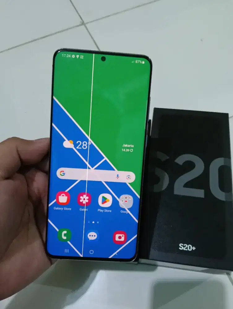 Samsung s20+ ram 8/128gb fullset sein