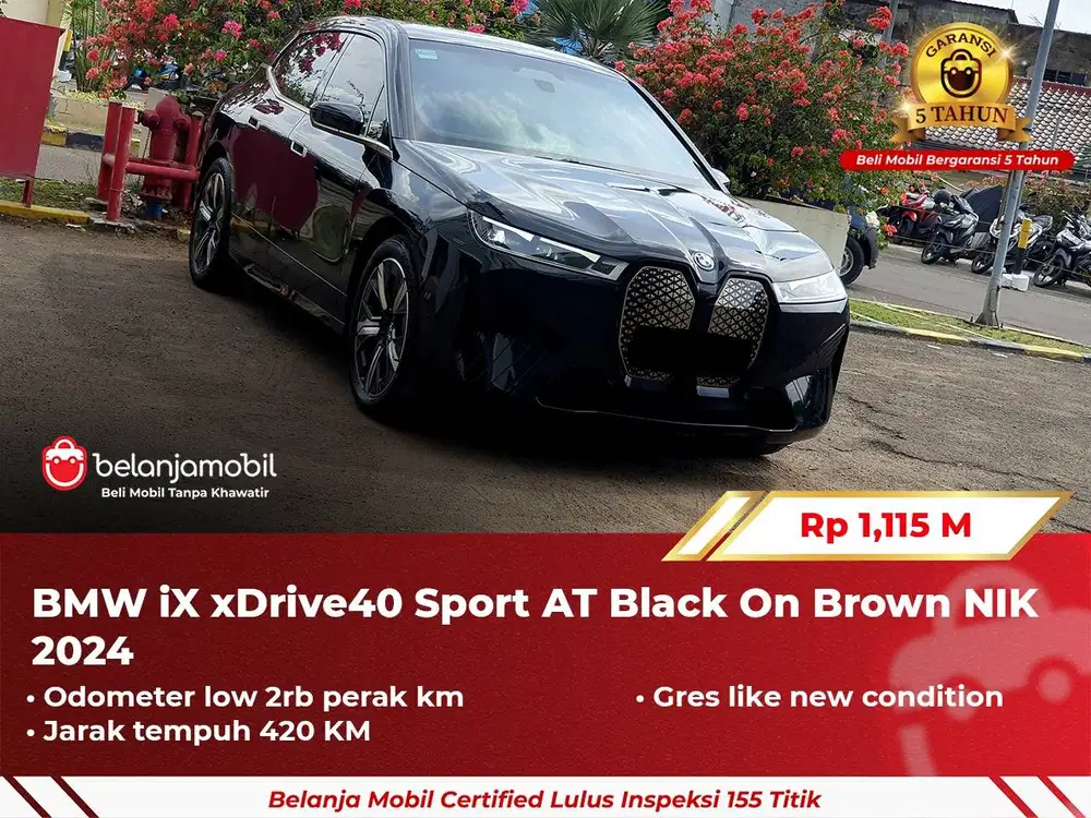 [ GARANSI 5TH ] BMW iX xDrive40 xDrive 40 Sport AT 2024 2025