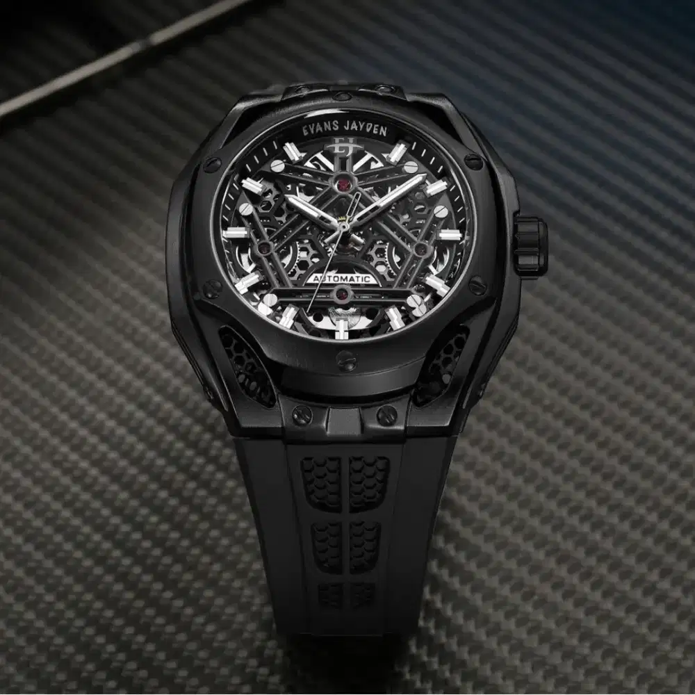 Jual jam tangan Evans Jayden Hitam