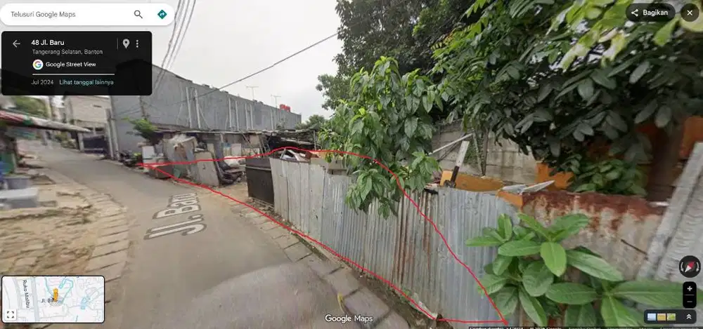 Di Jual Tanah di Jalan Baru Lengkong Gudang, Serpong, Tangsel