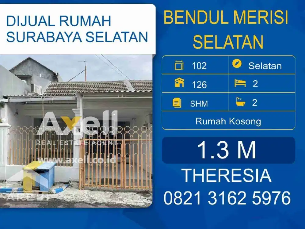 Rumah Bendul Merisi Selatan Dijual