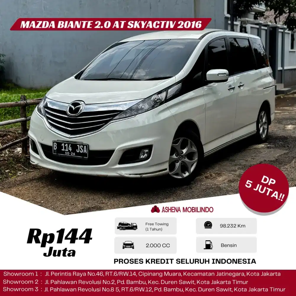 Biante Skyactive AT 2016 Putih DP 5jt Cash Atau Kredit Terbaik SeOLX