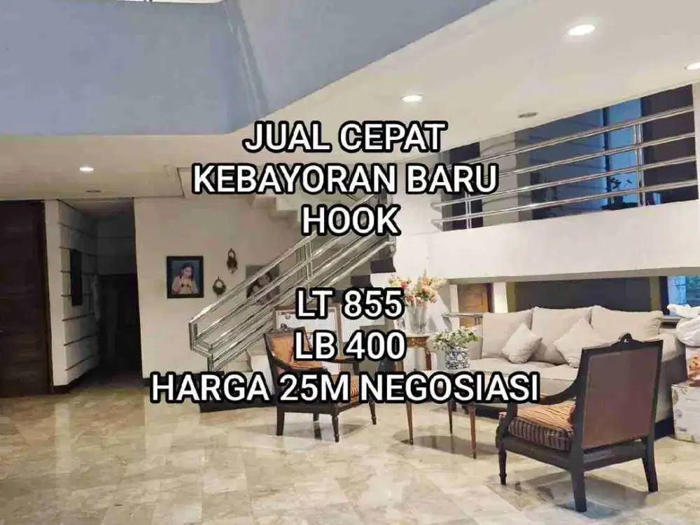 Jual Rumah selangkah ke mayestik di Kebayoran Baru Jakarta Selatan