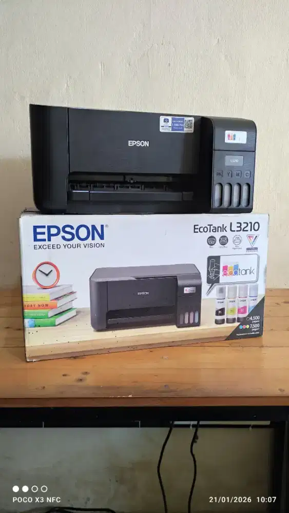 PRINTER SECOND EPSON L3210, PRINT, SCAN, COPY, LENGKAP DUSBOX