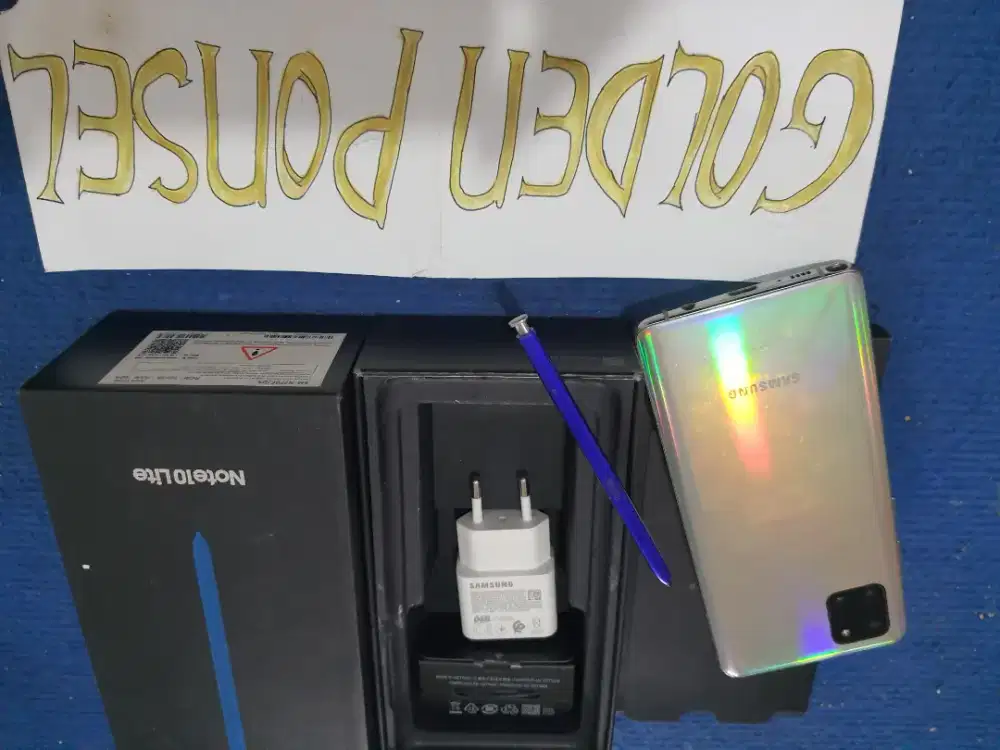 Galaxy Note 10 Lite Ram 8gb/128Gb.Perfect#Golden Ponsel