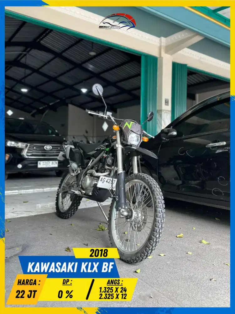 KAWASAKI KLX BF 2018 PLAT AG READY LURR HIKMAH MOTOR KEPUH MALANG