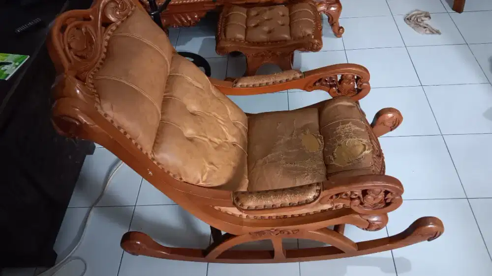 Jual Kursi Goyang/ Malas Origonal Jati Kokoh