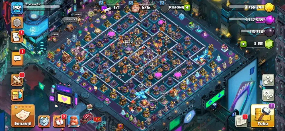 Jual Akun COC TH 15 Ex Legenda