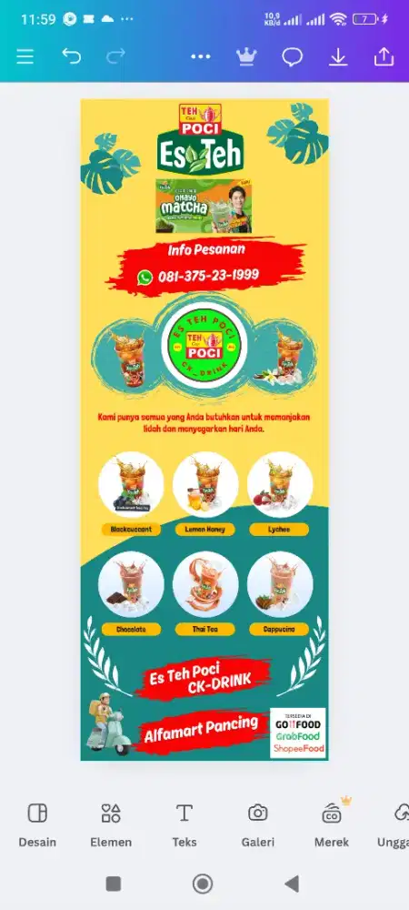 Loker jaga stand minuman es teh poci