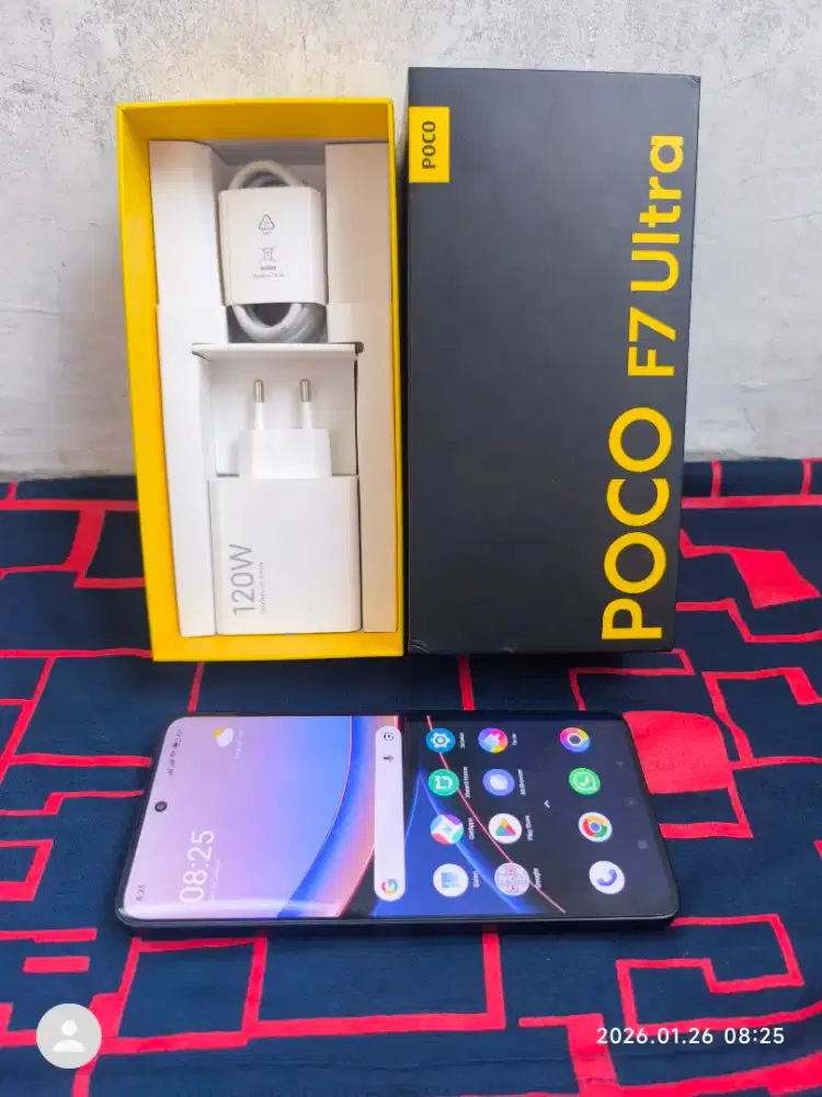 Poco F7 Ultra 12/256 Fullset ori segel mulus garansi On