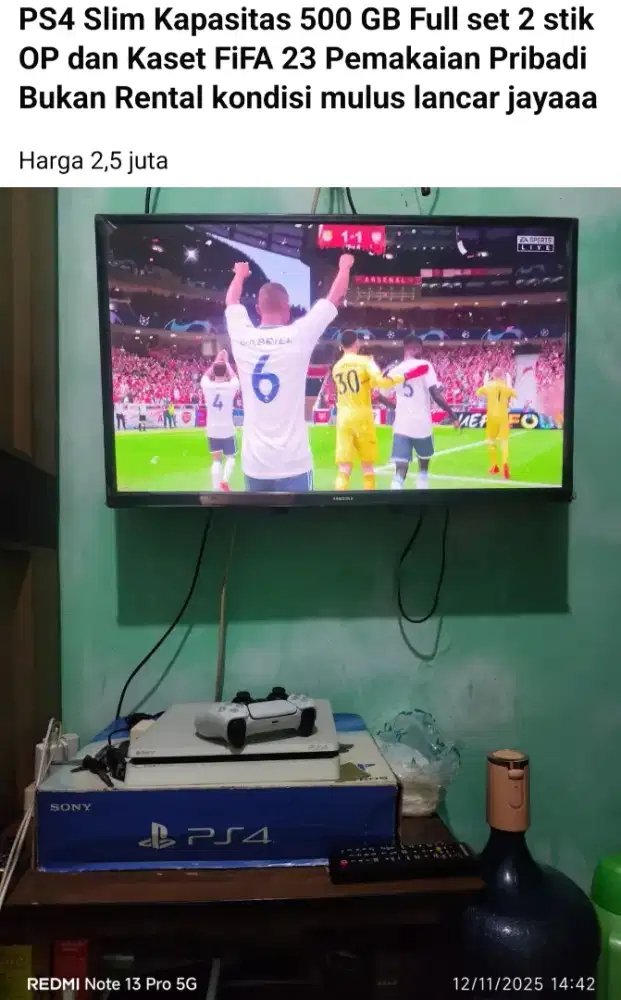 PS4 Slim Seri CUH-20 , System Software 13.02 UPDATE Kapasitas 500 GB