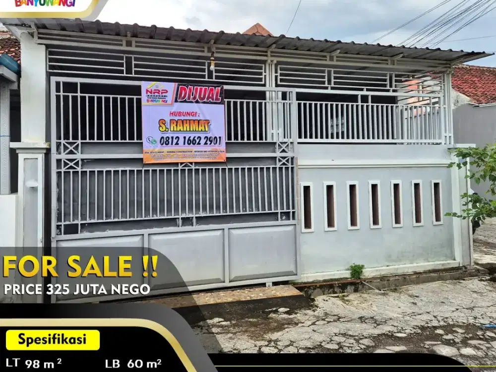 Dijual Rumah Second - 300 jtan - Banyuwangi Kota