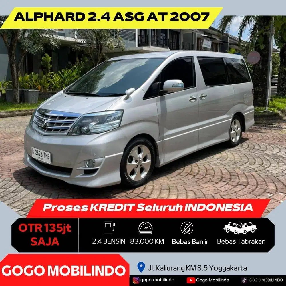Toyota Alphard ASG Matic 2007 ANTIK Kredit Murah DP Minim Voxy