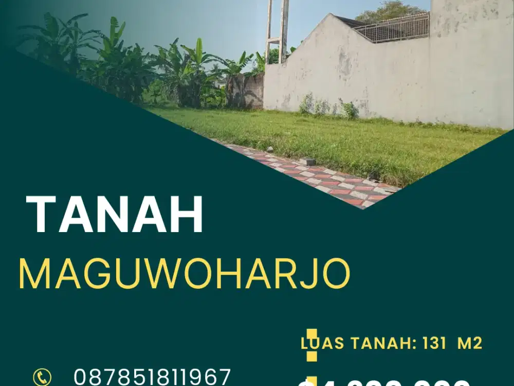 Tanah Maguwoharjo 3 menit dari  UNRIYO kampus 2