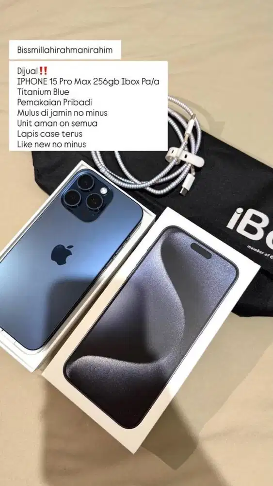 Bismillah Di jual Ip 15 Pro Max 256gb