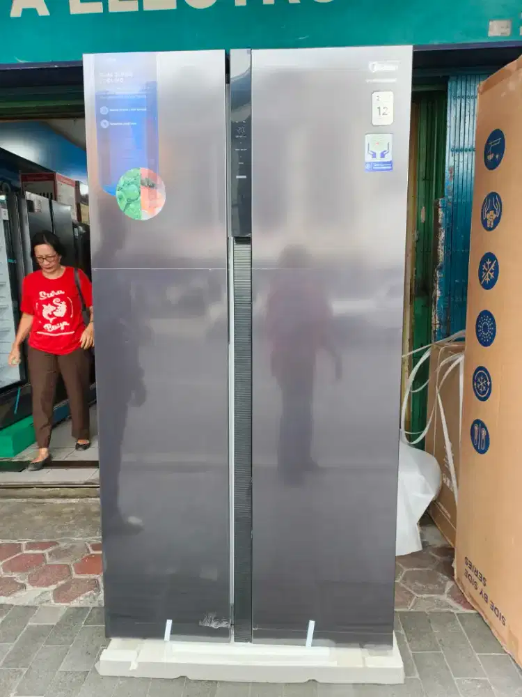 PROMO KULKAS SIDE BY SIDE MIDEA CICILAN HANYA 939RIBU TIDAK PAKAI DP