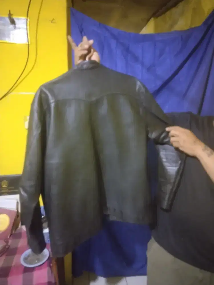 Jaket kulit domba Size L