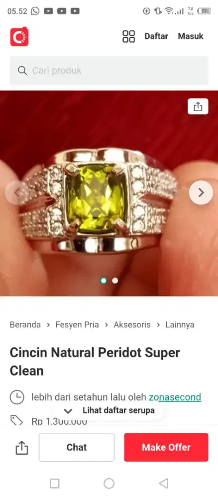 Natural Peridot Super Clean