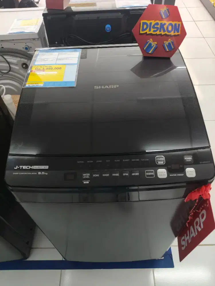 Kredit mesin cuci Sharp 9,5 kg Tanpa DP 0%