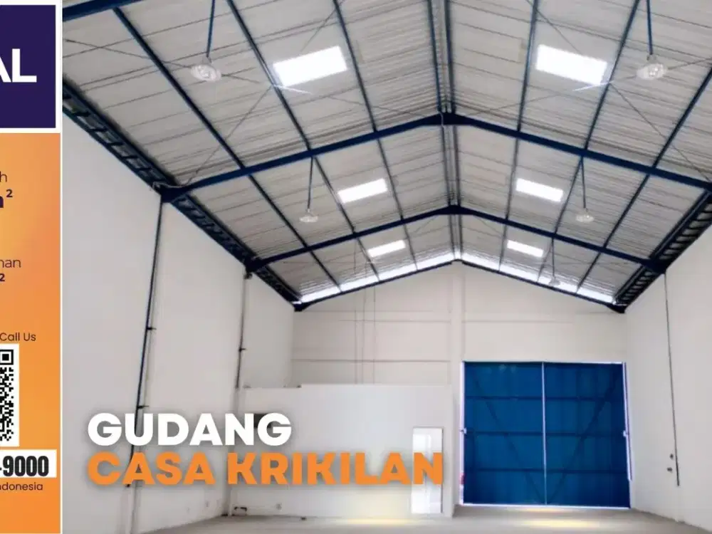 Jual Gudang Casa Krikilan Driyorejo 15 Menit Dari Gerbang Tol Krian - The EdGe