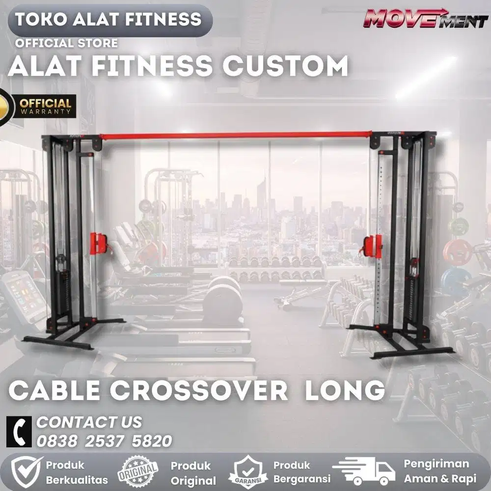 Alat Fitness Gym Custom Komersil Kualitas Import Bergaransi Resmi