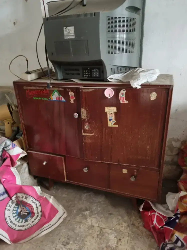 Meja jati kuno custom