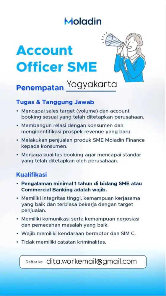 Account Officer SME - Yogyakarta