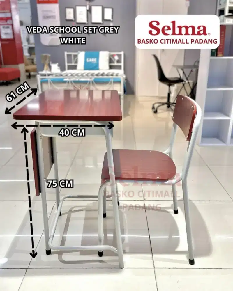 Meja + kursi sekolah harga sudah satu set