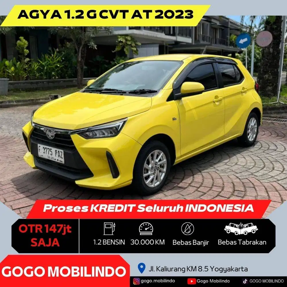 Toyota All New Agya G CVT Matic 2023 FAVORIT DP Minim Kredit Murah