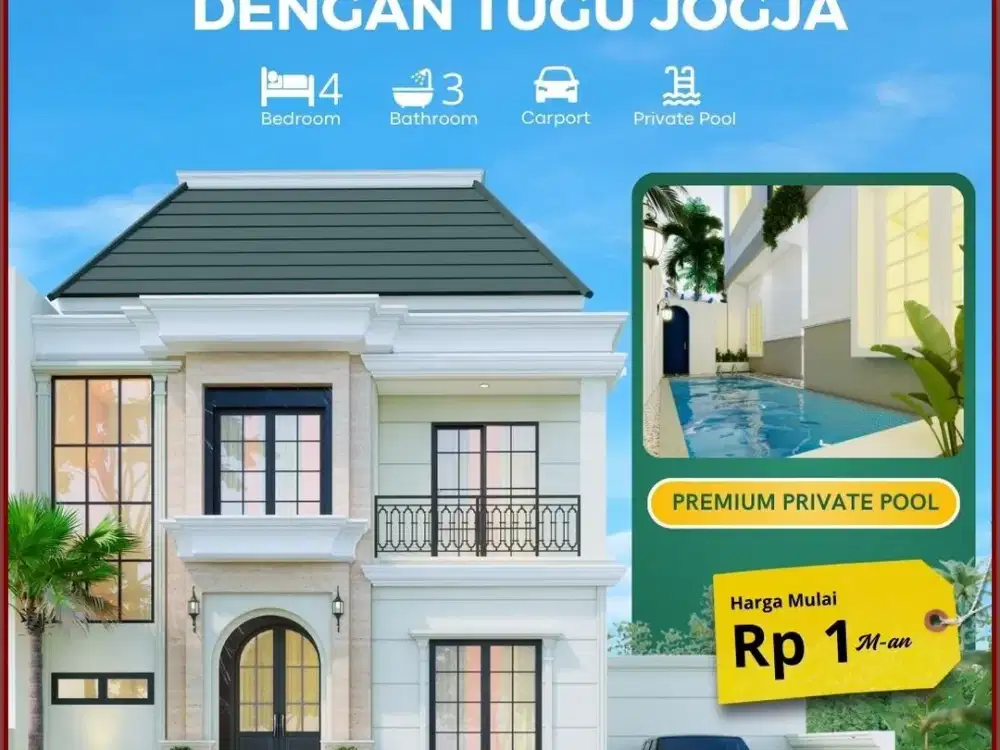 beli Rumah  Dekat Malioboro Yogyakarta Ada Pos Security  promo