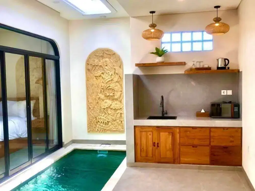 Villa Cantik dengan Gaya Estetik Disewakan, di Semer Umalas Area