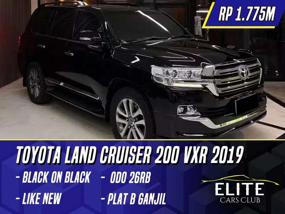 Toyota Land Cruiser 200 VXR 2019 Black Hitam VXR VX-R LC LC200 200VXR