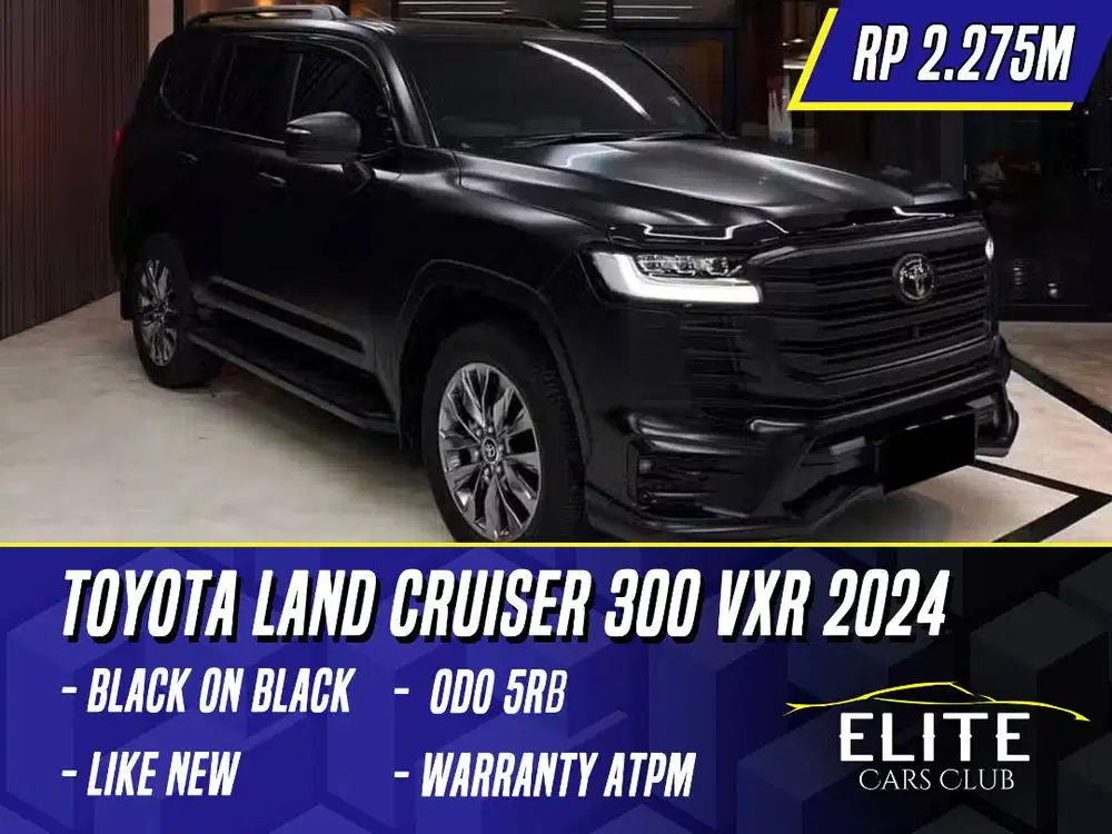 Toyota Land Cruiser 300 VXR 2024 Black Hitam VX-R LC LC300 300VXR