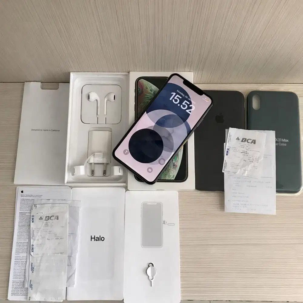 Iphone xs max ibox pa/a & nota ibox + Case ibox 2 & Nota iboxnya