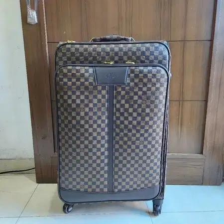 Koper Kulit Motir Damier Coklat 28 Inch