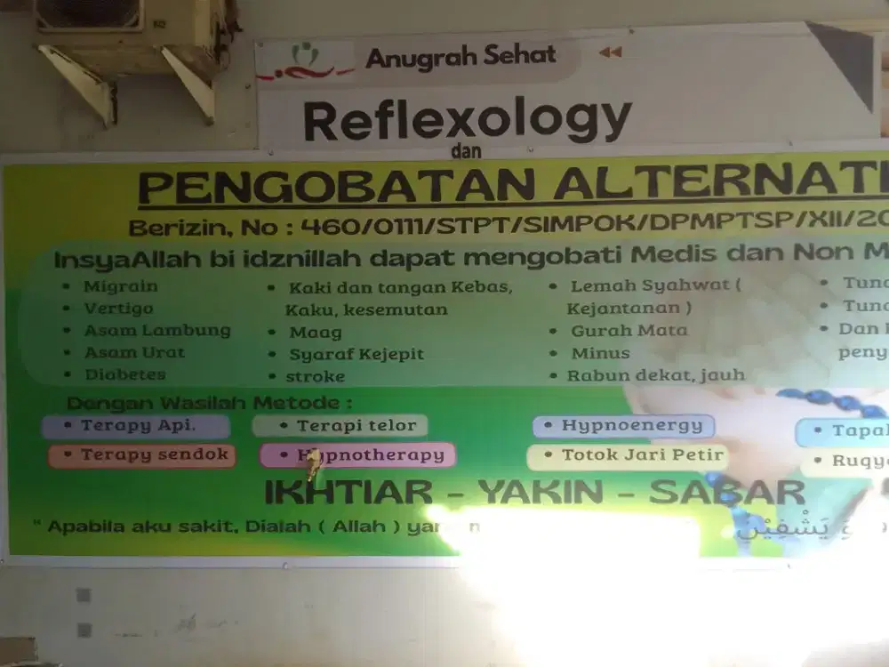 Dicari terapis WANITA berpengalaman